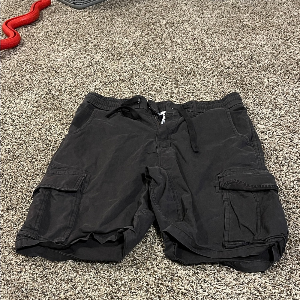 Men's Black Cargo Shorts